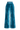 DUSTY TEAL VELVET WIDE-LEG PANTS WITH SHADES OF BLUE WAISTBAND - ESSENTIALS JIORO ШИРОК ПАНТАЛОН ОТ КАДИФЕ В ЦВЯТ ТИЙЛ С ЛАСТИК SHADES OF BLUE - ESSENTIALS JIORO