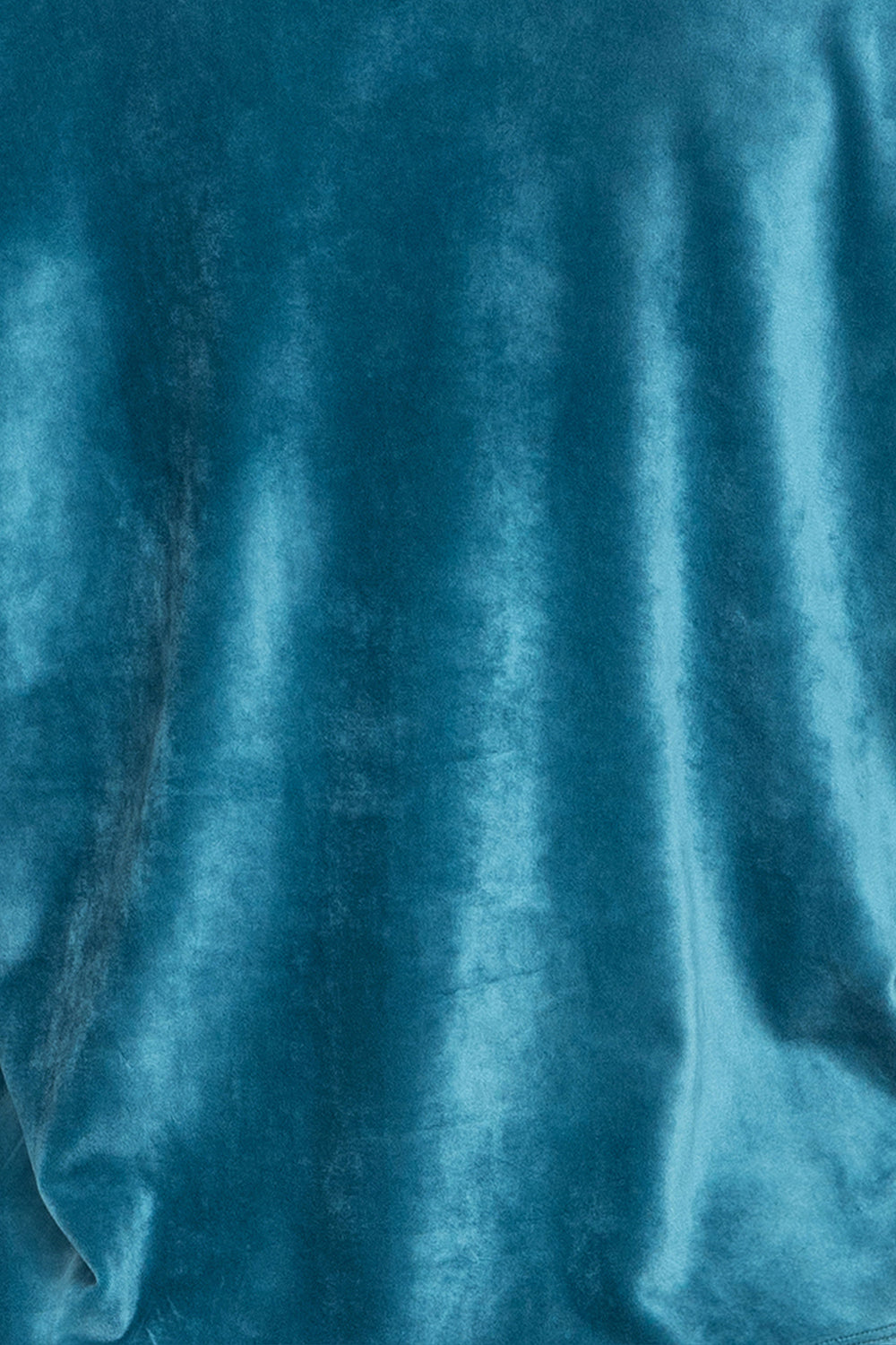 DUSTY TEAL VELVET WIDE-LEG PANTS WITH SHADES OF BLUE WAISTBAND - ESSENTIALS JIORO ШИРОК ПАНТАЛОН ОТ КАДИФЕ В ЦВЯТ ТИЙЛ С ЛАСТИК SHADES OF BLUE - ESSENTIALS JIORO
