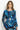 ASYMMETRIC LONG-SLEEVE TUNIC WITH DETACHABLE BELT - SHADES OF BLUE JIORO АСИМЕТРИЧНА ТУНИКА С ДЪЛГИ РЪКАВИ И ПОДВИЖЕН КОЛАН - SHADES OF BLUE JIORO