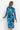 HIGH-NECK MIDI VELVET DRESS WITH LONG RAGLAN SLEEVES - SHADES OF BLUE JIORO МИДИ РОКЛЯ ОТ КАДИФЕ С ВИСОКА ЯКА И ДЪЛГИ РЕГЛАН РЪКАВИ - SHADES OF BLUE JIORO