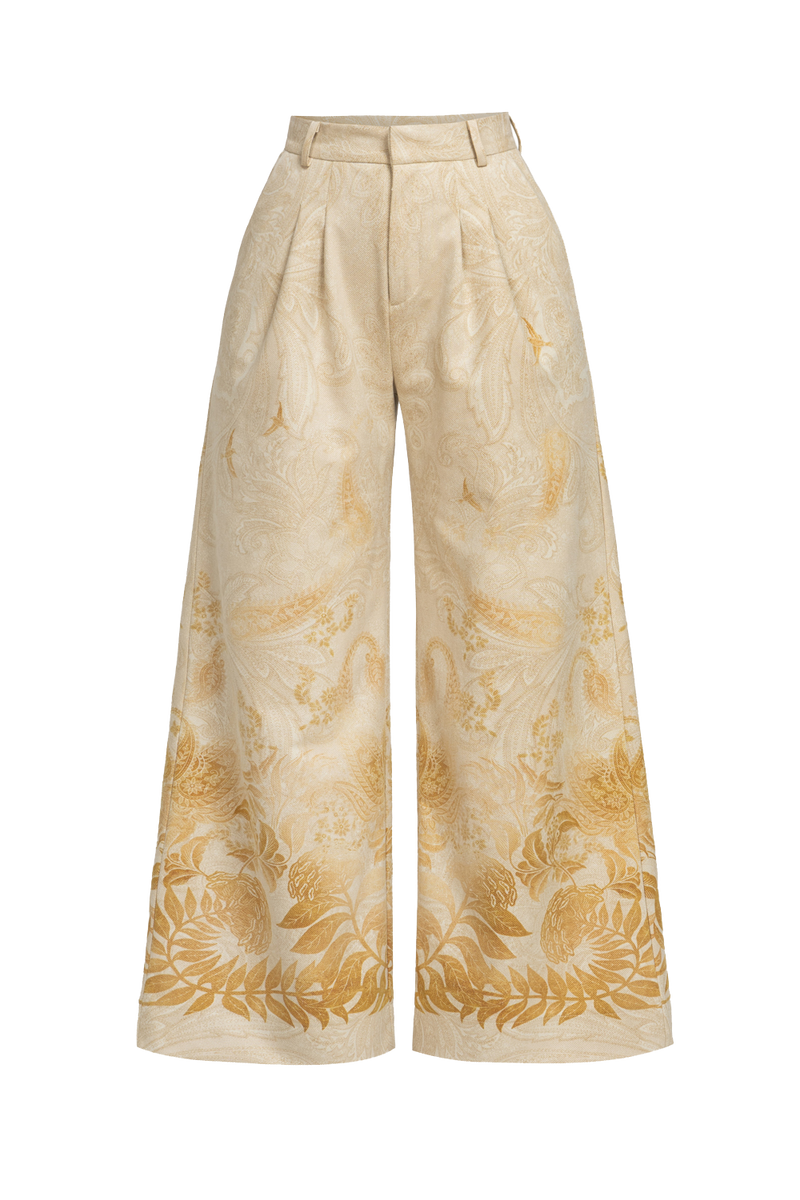 HIGH-WAIST WIDE-LEG PANTS - SUNSET JIORO ПАНТАЛОН С ВИСОКА ТАЛИЯ И ШИРОКИ КРАЧОЛИ - SUNSET JIORO