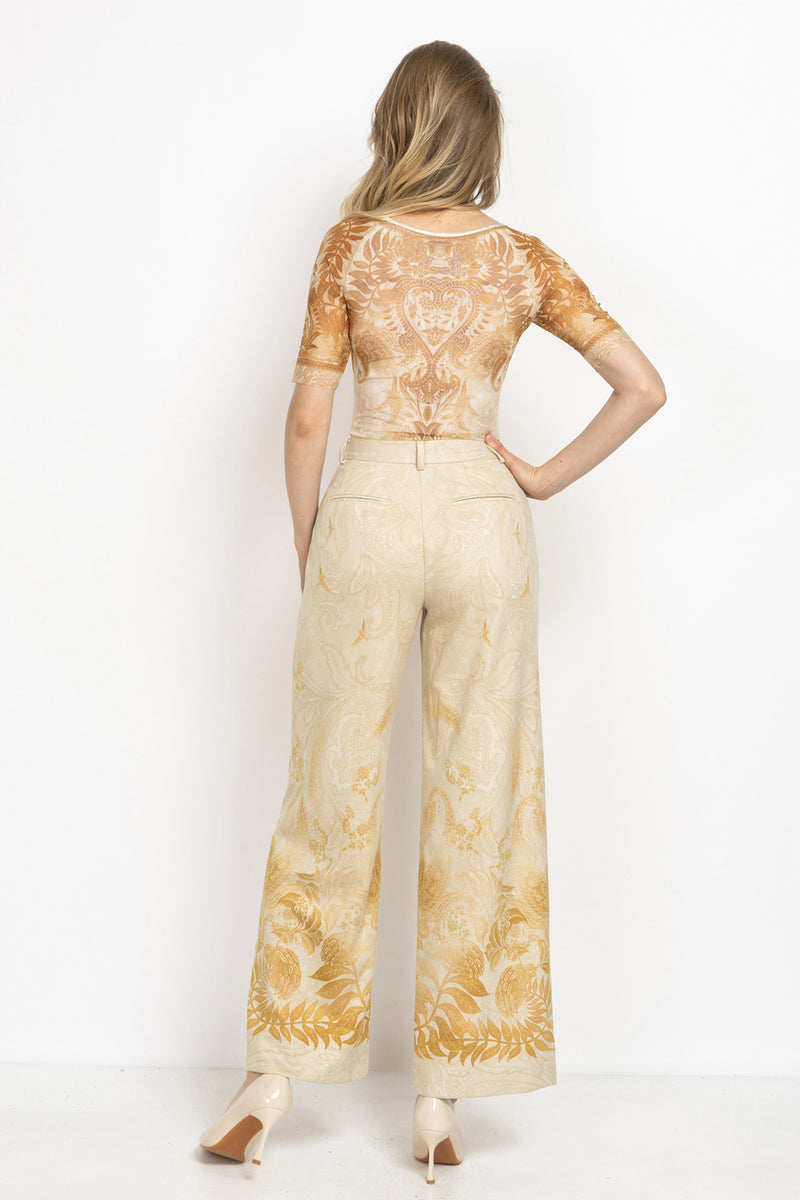 SHORT-SLEEVE BODYSUIT WITH MODAL LINING - SUNSET JIORO БОДИ С КЪС РЪКАВ И ПОДПЛАТА ОТ МОДАЛ - SUNSET JIORO