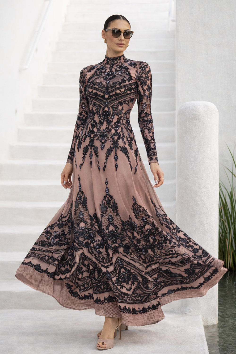 ДЪЛГА РОКЛЯ ОТ ФИНА МРЕЖА - GRAFFITI POWDER