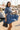 LIGHTWEIGHT DENIM TIERED DRESS WITH ELASTICATED NECKLINE AND BELT – ESSENTIALS