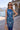 SLEEVELESS FITTED SCUBA DRESS - SHADES OF BLUE JIORO ВТАЛЕНА РОКЛЯ БЕЗ РЪКАВИ - SHADES OF BLUE JIORO