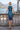 SLEEVELESS FITTED SCUBA DRESS - SHADES OF BLUE JIORO ВТАЛЕНА РОКЛЯ БЕЗ РЪКАВИ - SHADES OF BLUE JIORO