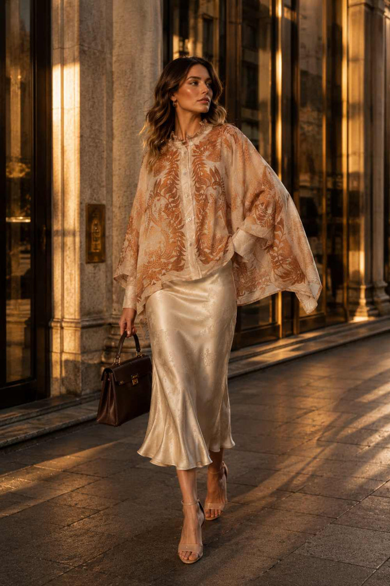 BOXY TUNIC - SUNSET JIORO ТУНИКА СЪС СВОБОДЕН СИЛУЕТ - SUNSET JIORO