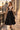 LONG BLACK COTTON A-LINE SKIRT - ESSENTIALS