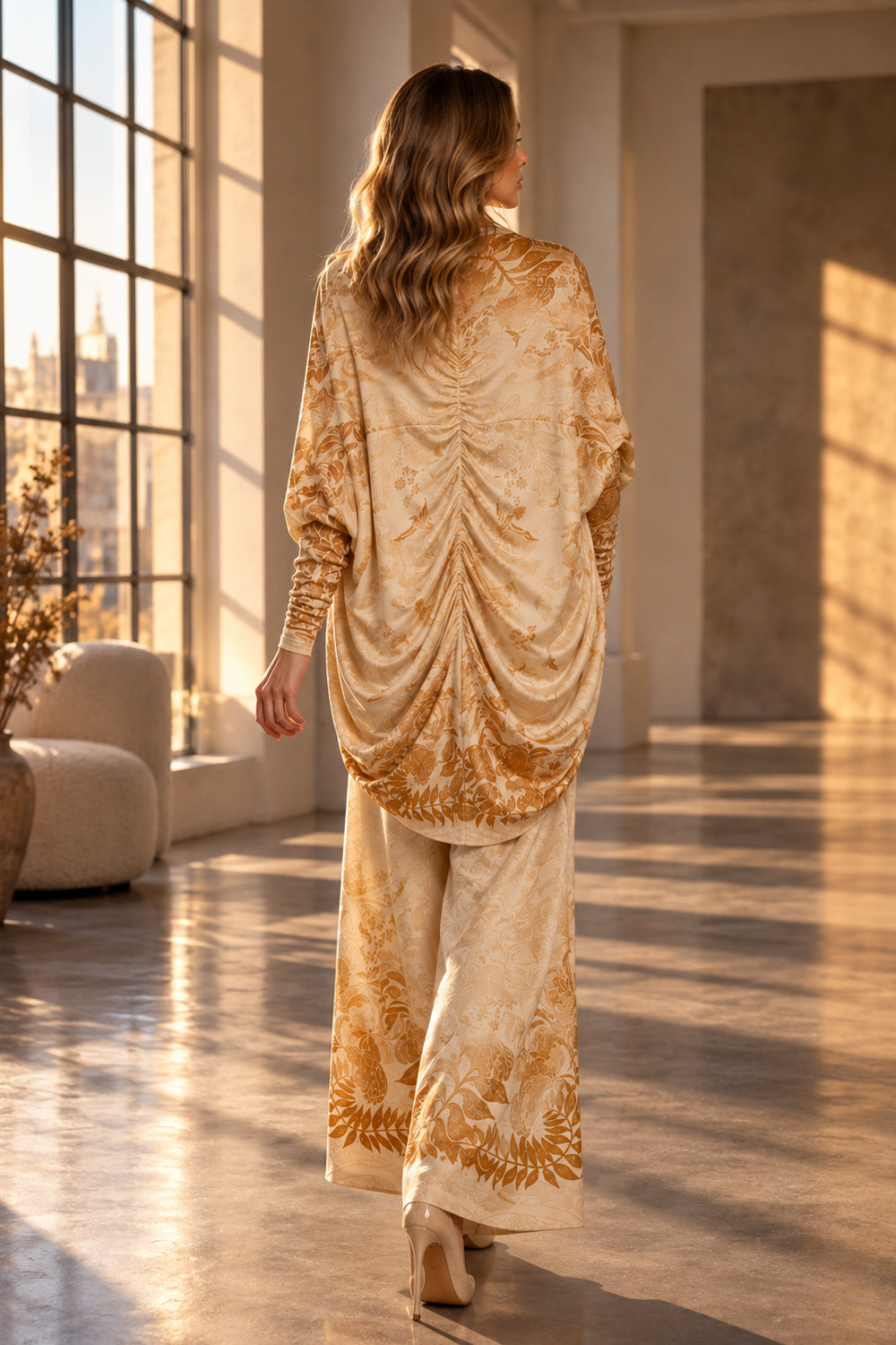 OVERSIZED MODAL CARDIGAN - SUNSET
