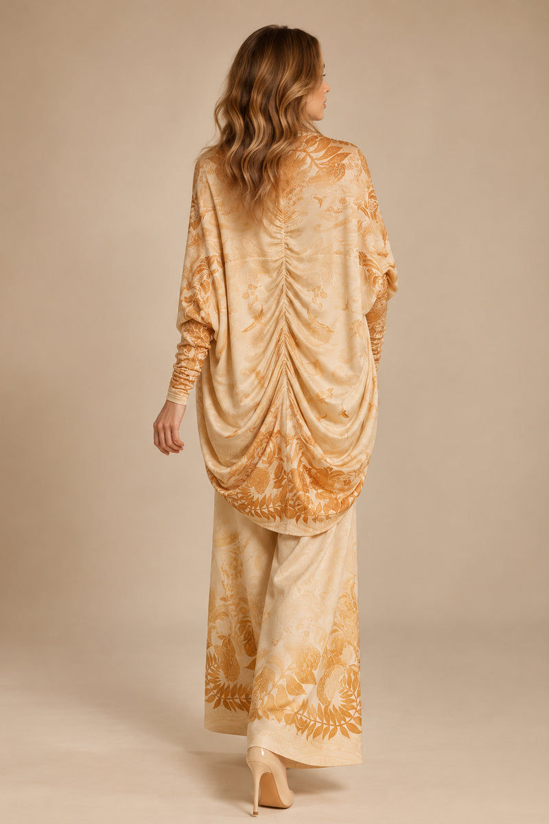 OVERSIZED MODAL CARDIGAN - SUNSET JIORO ОУВЪРСАЙЗ ЖИЛЕТКА ОТ МОДАЛ - SUNSET