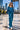 DUSTY TEAL VELVET WIDE-LEG PANTS WITH SHADES OF BLUE WAISTBAND - ESSENTIALS JIORO ШИРОК ПАНТАЛОН ОТ КАДИФЕ В ЦВЯТ ТИЙЛ С ЛАСТИК SHADES OF BLUE - ESSENTIALS JIORO
