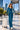DUSTY TEAL VELVET WIDE-LEG PANTS WITH SHADES OF BLUE WAISTBAND - ESSENTIALS JIORO ШИРОК ПАНТАЛОН ОТ КАДИФЕ В ЦВЯТ ТИЙЛ С ЛАСТИК SHADES OF BLUE - ESSENTIALS JIORO