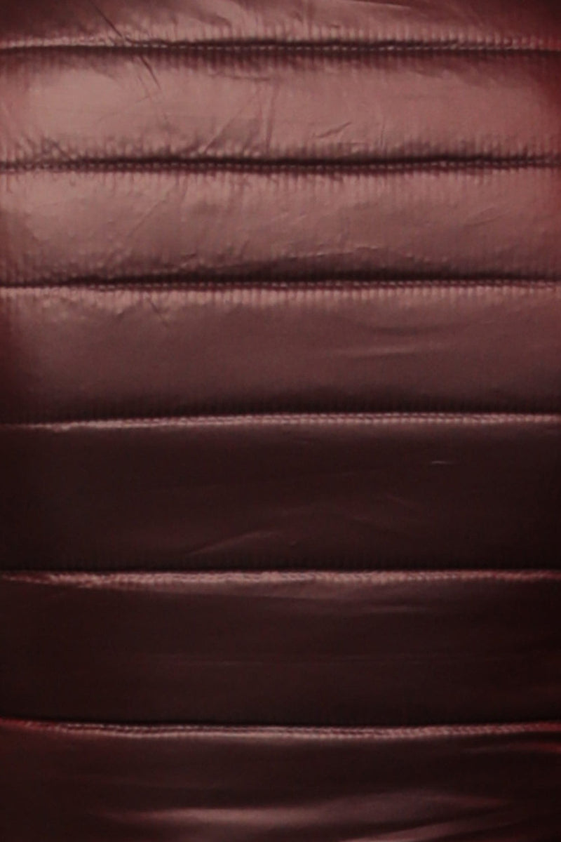 LIGHTLY COATED JACKET WITH QUILTED LINING IN BURGUNDY - ESSENTIALS JIORO ЯКЕ ОТ ПРОМАЗКА В БОРДО - ESSENTIALS JIORO