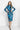 HIGH-NECK MIDI VELVET DRESS WITH LONG RAGLAN SLEEVES - SHADES OF BLUE JIORO МИДИ РОКЛЯ ОТ КАДИФЕ С ВИСОКА ЯКА И ДЪЛГИ РЕГЛАН РЪКАВИ - SHADES OF BLUE JIORO