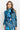 HIGH-NECK MIDI VELVET DRESS WITH LONG RAGLAN SLEEVES - SHADES OF BLUE JIORO МИДИ РОКЛЯ ОТ КАДИФЕ С ВИСОКА ЯКА И ДЪЛГИ РЕГЛАН РЪКАВИ - SHADES OF BLUE JIORO