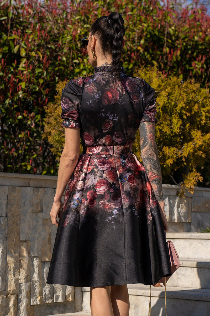 CUT SKIRT - VINTAGE FLOWERS JIORO РАЗКРОЕНА ПОЛА - VINTAGE FLOWERS JIORO