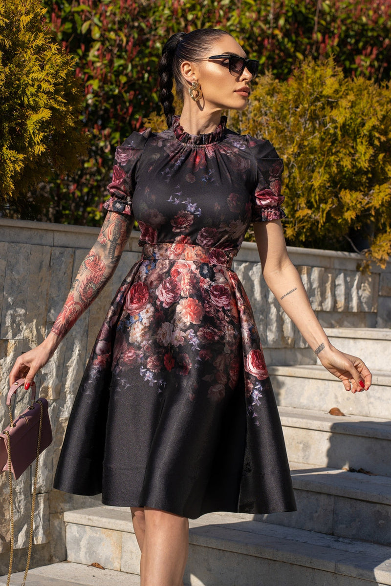 CUT SKIRT - VINTAGE FLOWERS JIORO РАЗКРОЕНА ПОЛА - VINTAGE FLOWERS JIORO