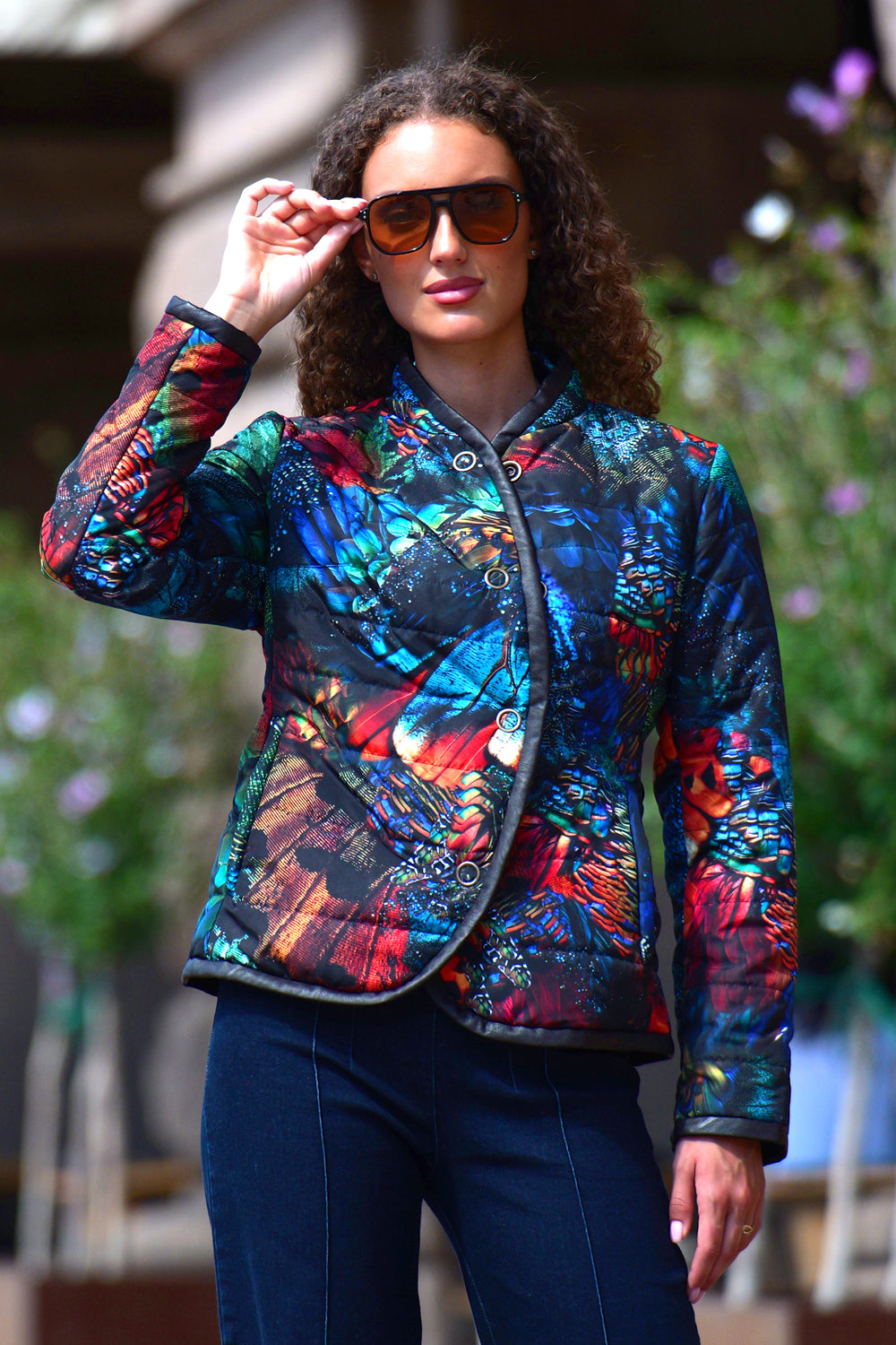 LIGHTLY COATED JACKET WITH QUILTED LINING - AMAZONIA