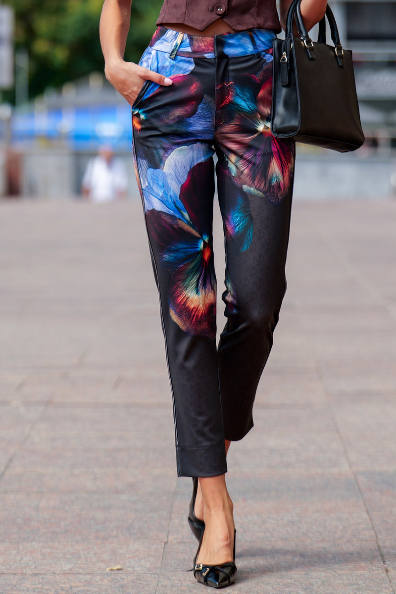 CLASSIC VISCOSE PANTS - VIOLET JIORO КЛАСИЧЕСКИ ПАНТАЛОН ОТ ВИСКОЗА - VIOLET JIORO