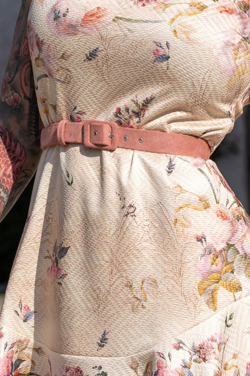 КОКЕТНА РОКЛЯ БЕЗ РЪКАВ -  BAROQUE FLOWERS