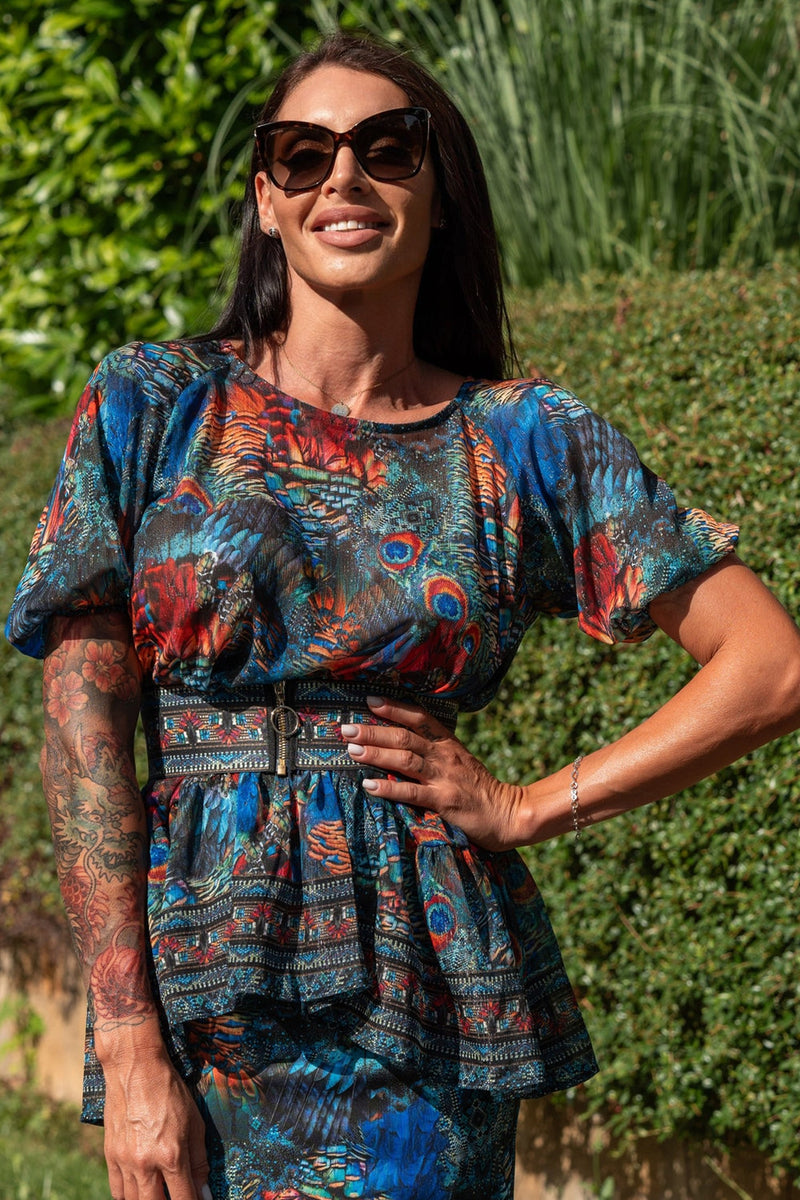 LOOSE CHIFFON SHIRT - AMAZONIA