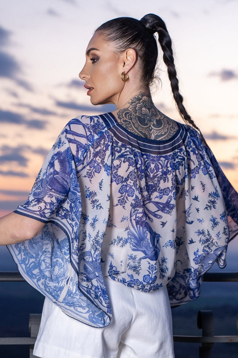 SILK COTTON TUNIC - ASIA SKY JIORO ТUNIКА ОТ ПАМУК КОПРИНА - ASIA SKY JIORO