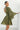 SHORT TENCEL DRESS WITH WIDE SLEEVES IN OLIVE GREEN - ESSENTIALS JIORO КЪСА РОКЛЯ ОТ ЛИОЦЕЛ С ШИРОК РЪКАВ В ЗЕЛЕНО - ESSENTIALS JIORO