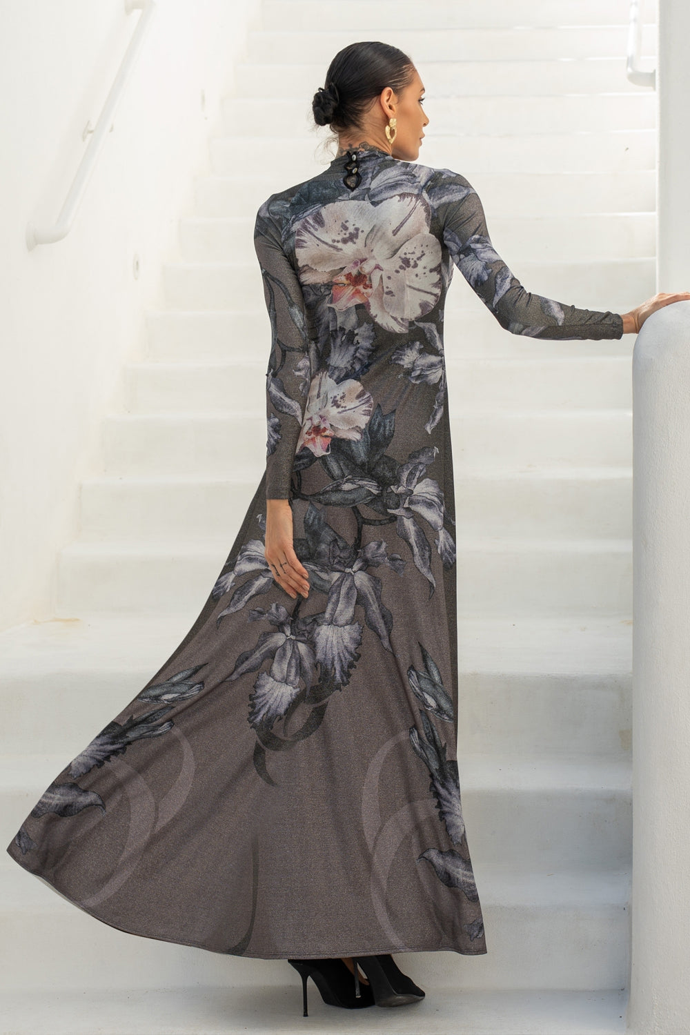 LONG LUREX DRESS - ORCHID ICE JIORO ДЪЛГА РОКЛЯ ОТ ЛУРЕКС - ORCHID ICE JIORO