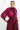 BOHEMIAN BURGUNDY BLOUSE WITH PUFF SLEEVES AND TIE-FRONT COLLAR - ESSENTIALS JIORO БОХЕМСКА РИЗА С БУФАН РЪКАВИ И ЯКА С ВРЪЗКИ В БУРГУНДИ - ESSENTIALS JIORO