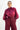 BOHEMIAN BURGUNDY BLOUSE WITH PUFF SLEEVES AND TIE-FRONT COLLAR - ESSENTIALS JIORO БОХЕМСКА РИЗА С БУФАН РЪКАВИ И ЯКА С ВРЪЗКИ В БУРГУНДИ - ESSENTIALS JIORO