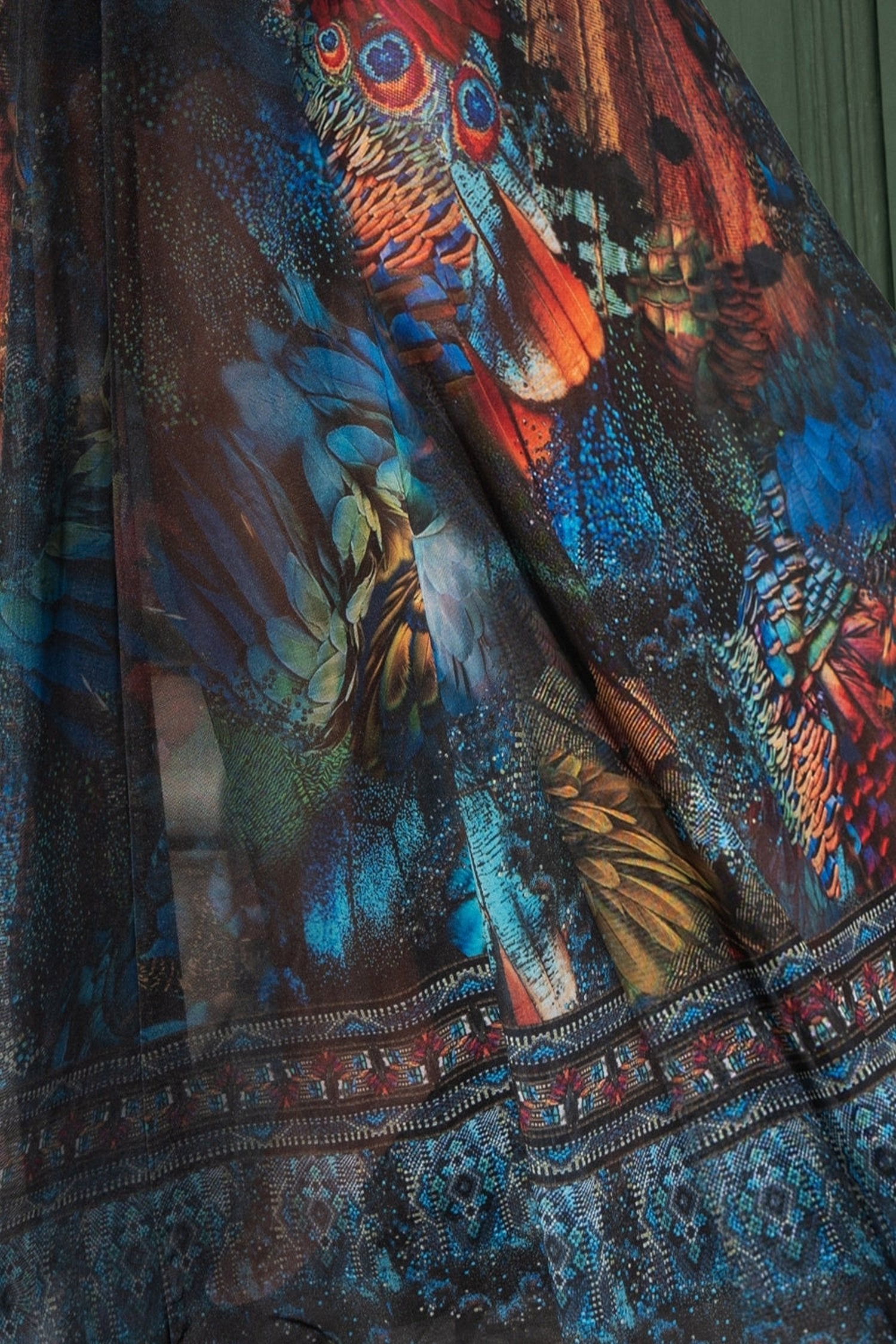 LONG FINE NET DRESS - AMAZONIA
