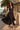 LONG FLARED LINEN DRESS IN BLACK - ESSENTIALS
