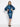 KNEE-LENGTH PENCIL SKIRT - SHADES OF BLUE JIORO ПОЛА ДО КОЛЯНОТО ОТ НЕОПРЕН С ЕЛАСТИЧНА ТАЛИЯ - SHADES OF BLUE JIORO