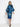 KNEE-LENGTH PENCIL SKIRT - SHADES OF BLUE JIORO ПОЛА ДО КОЛЯНОТО ОТ НЕОПРЕН С ЕЛАСТИЧНА ТАЛИЯ - SHADES OF BLUE JIORO