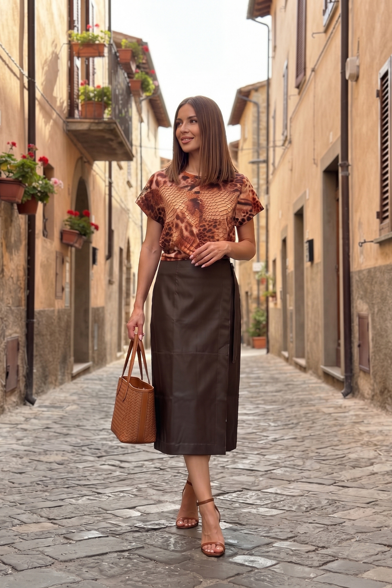 CROP TOP - LEO SAND