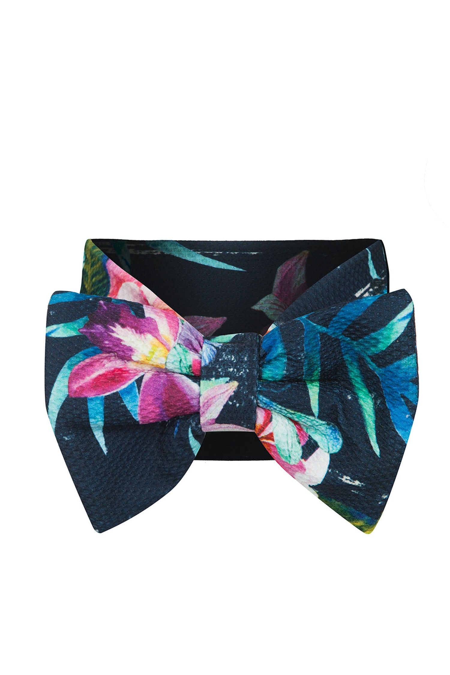 BOW-EMBELLISHED ELASTIC HEADBAND