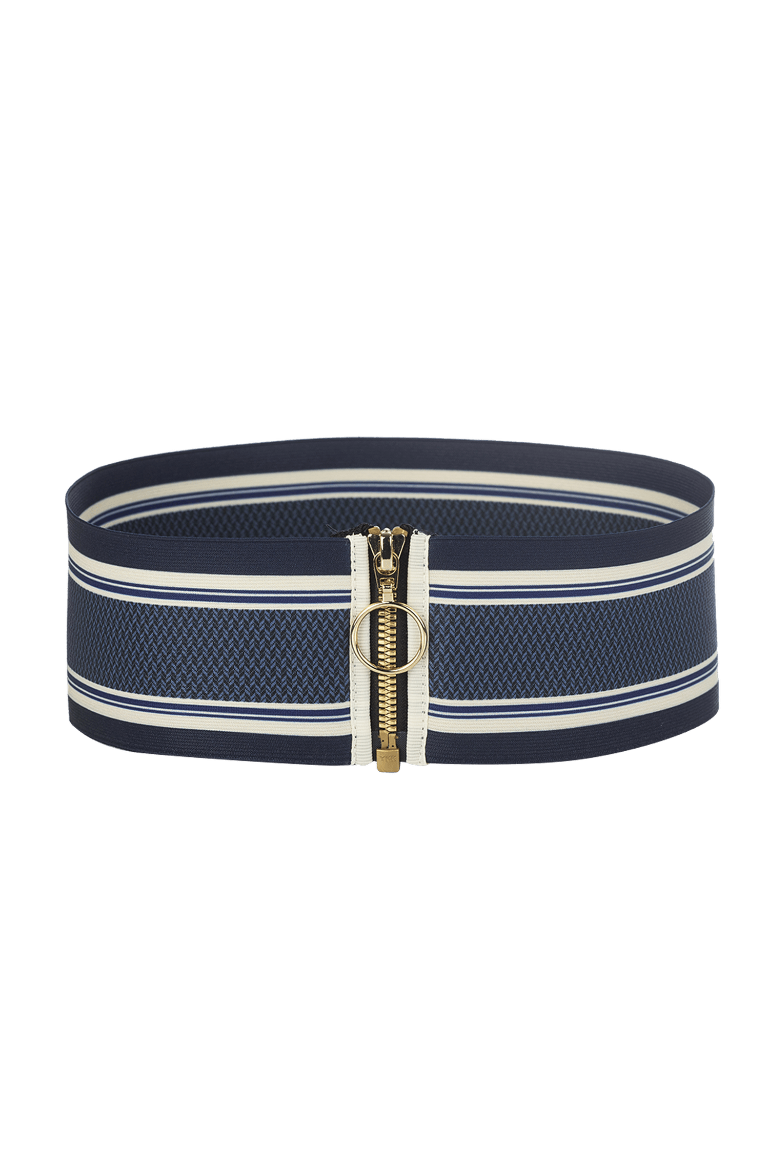 ELASTIC WIDE BELT WITH ZIPPER - ASIA SKY