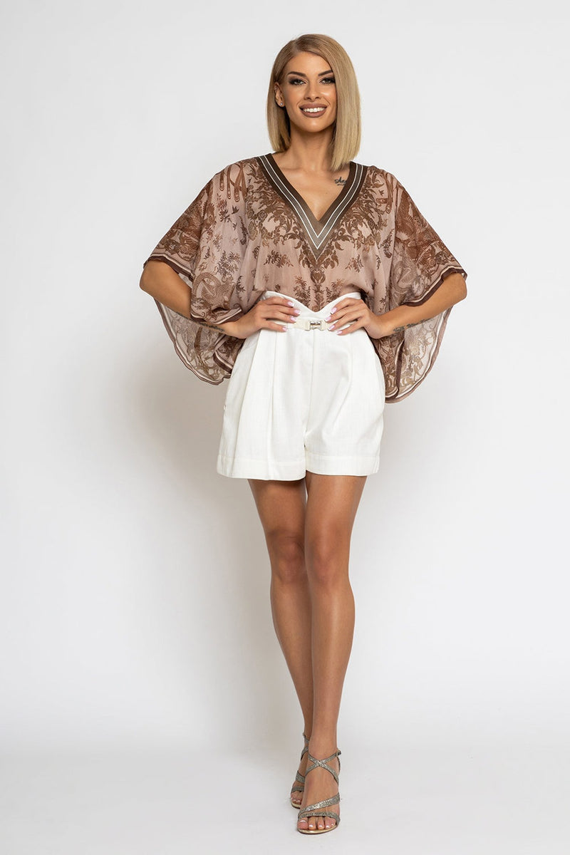 ТУНИКА ОТ ПАМУК КОПРИНА - ASIA BEIGE JIORO ТUNIКА ОТ ПАМУК КОПРИНА - ASIA BEIGE JIORO