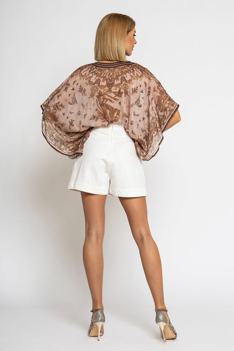 ТУНИКА ОТ ПАМУК КОПРИНА - ASIA BEIGE JIORO ТUNIКА ОТ ПАМУК КОПРИНА - ASIA BEIGE JIORO