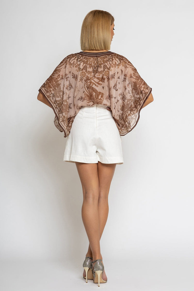 ТУНИКА ОТ ПАМУК КОПРИНА - ASIA BEIGE JIORO ТUNIКА ОТ ПАМУК КОПРИНА - ASIA BEIGE JIORO