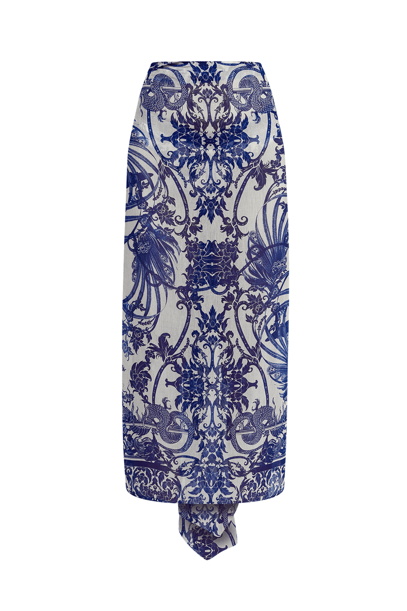 COTTON SILK PAREO AND SCARF SET - ASIA SKY JIORO СЕТ ПАРЕО И ШАЛ ОТ ПАМУК КОПРИНА - ASIA SKY JIORO