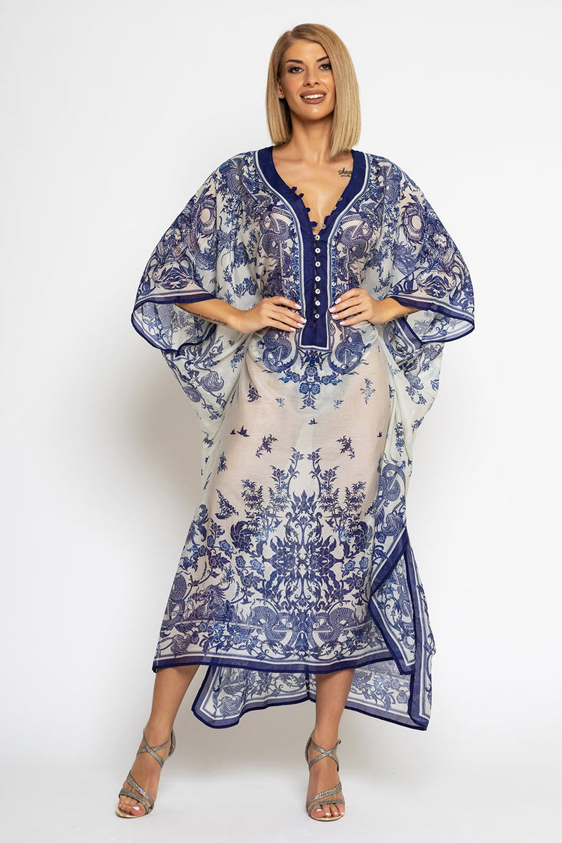 CHIFFON CAFTAN DRESS - ASIA SKY JIORO РОКЛЯ КАФТАН - ASIA SKY JIORO