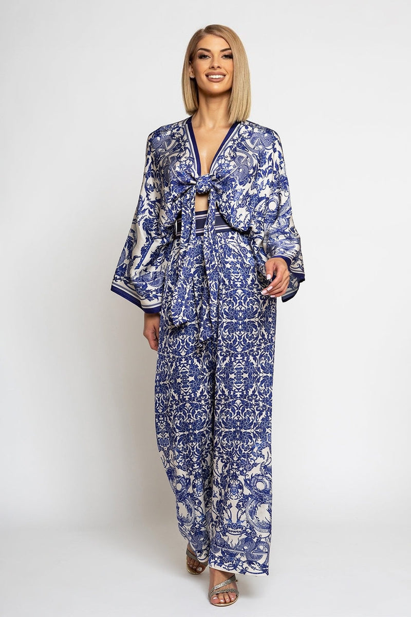 VISCOSE CROP KIMONO - ASIA SKY JIORO КРОП КИМОНО ОТ ВИСКОЗА - ASIA SKY JIORO