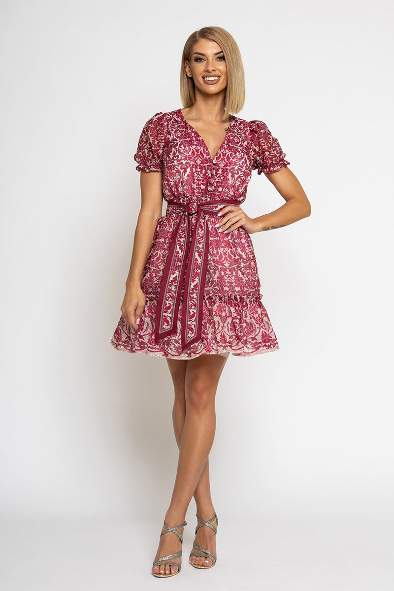 РАЗКРОЕНА РОКЛЯ ОТ ПАМУК КОПРИНА - ASIA BORDEAUX