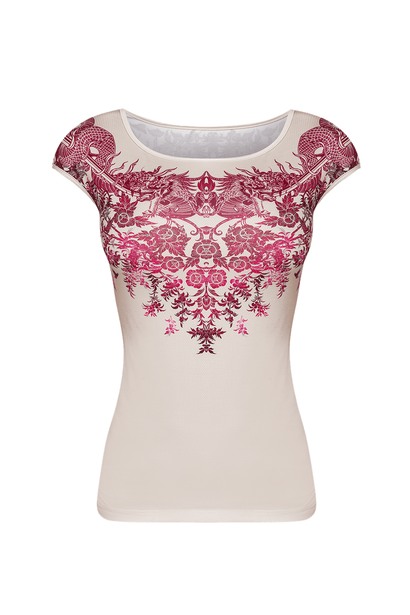 BASIC T-SHIRT - ASIA BORDEAUX JIORO БЕЙСИК ТИШЪРТ - ASIA BORDEAUX JIORO