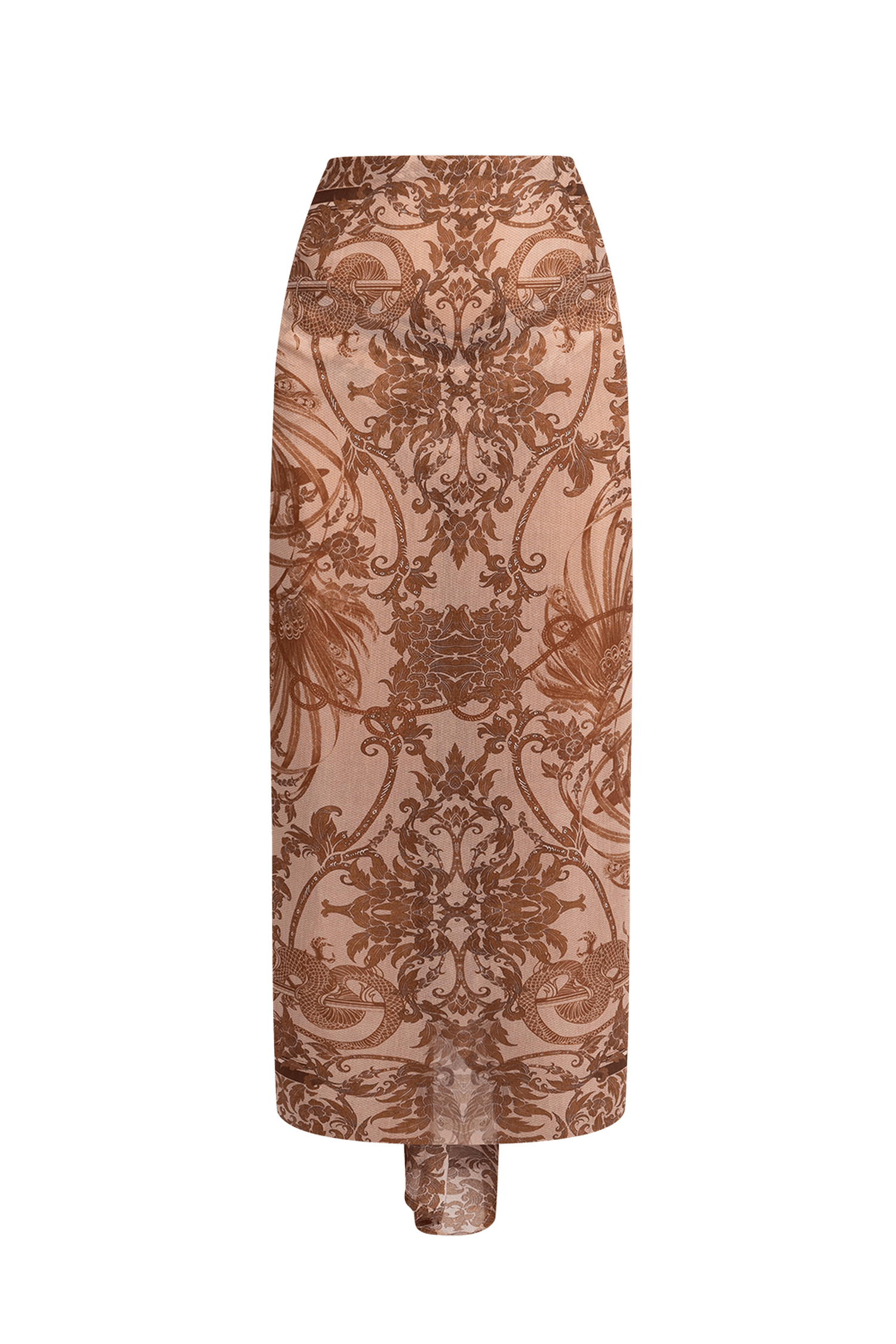 COTTON SILK PAREO AND SCARF SET - ASIA BEIGE