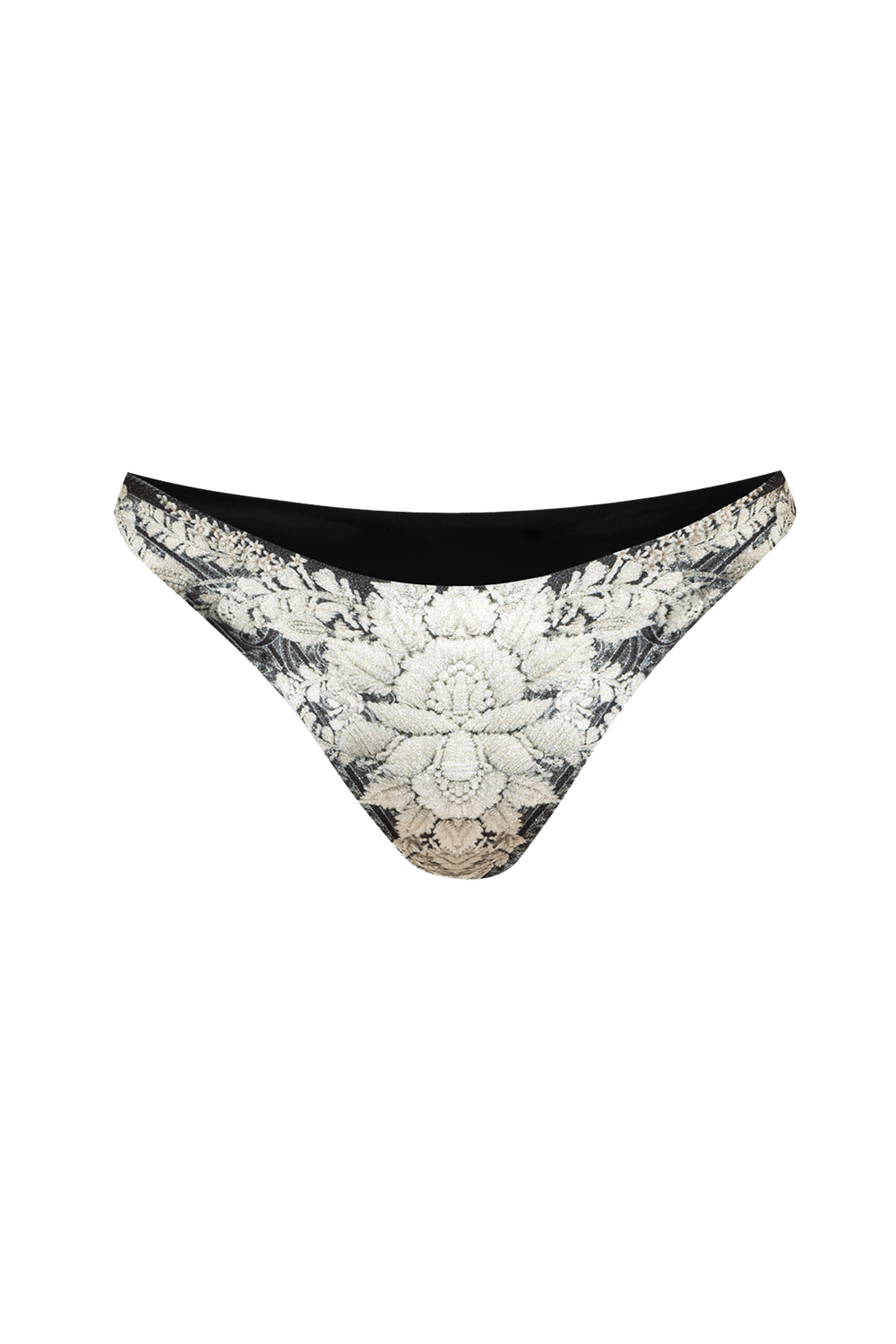 VELVET BIKINI-STYLE BOTTOM - FROZEN LOTUS