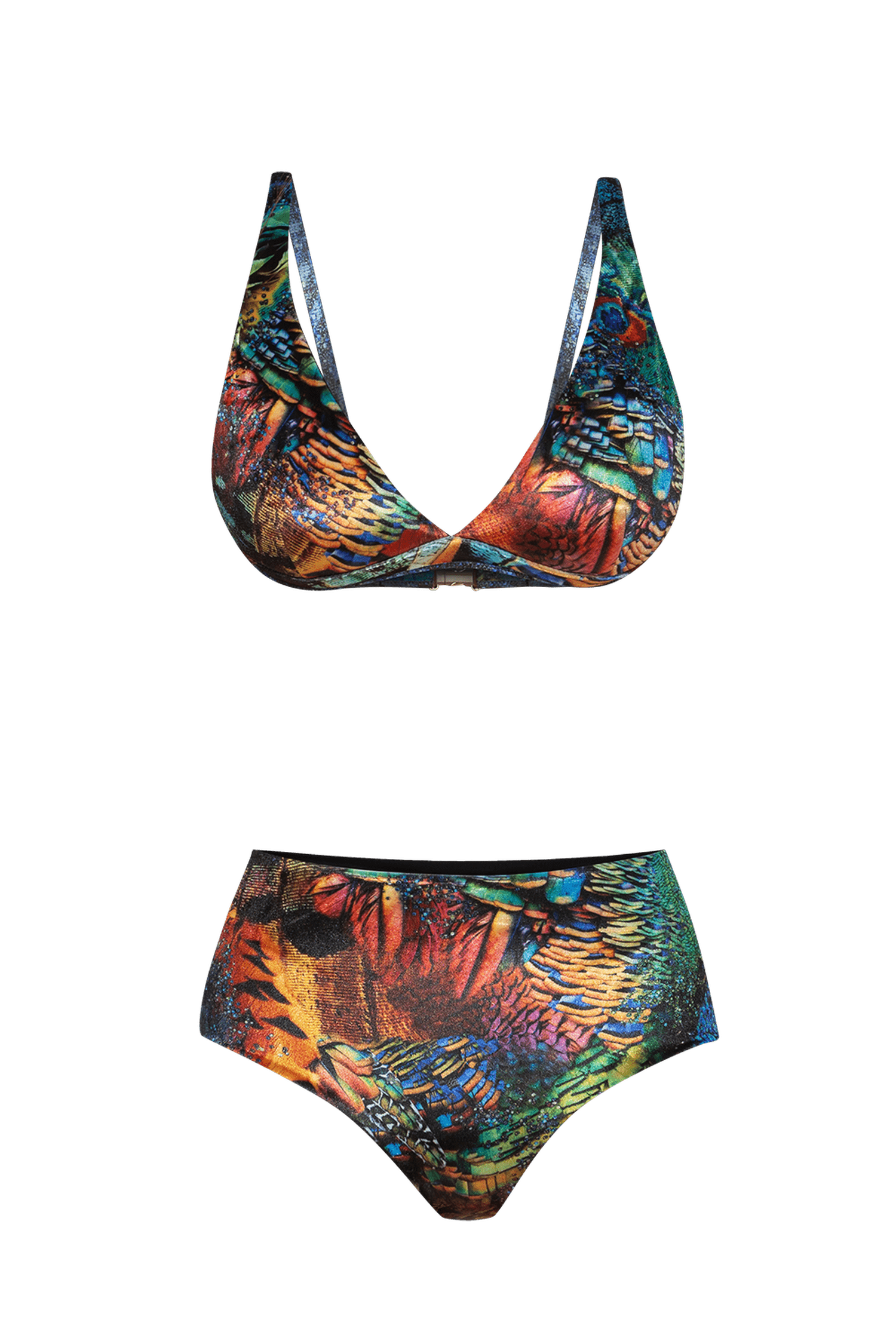 TRIANGLE TOP IN VELVET - AMAZONIA