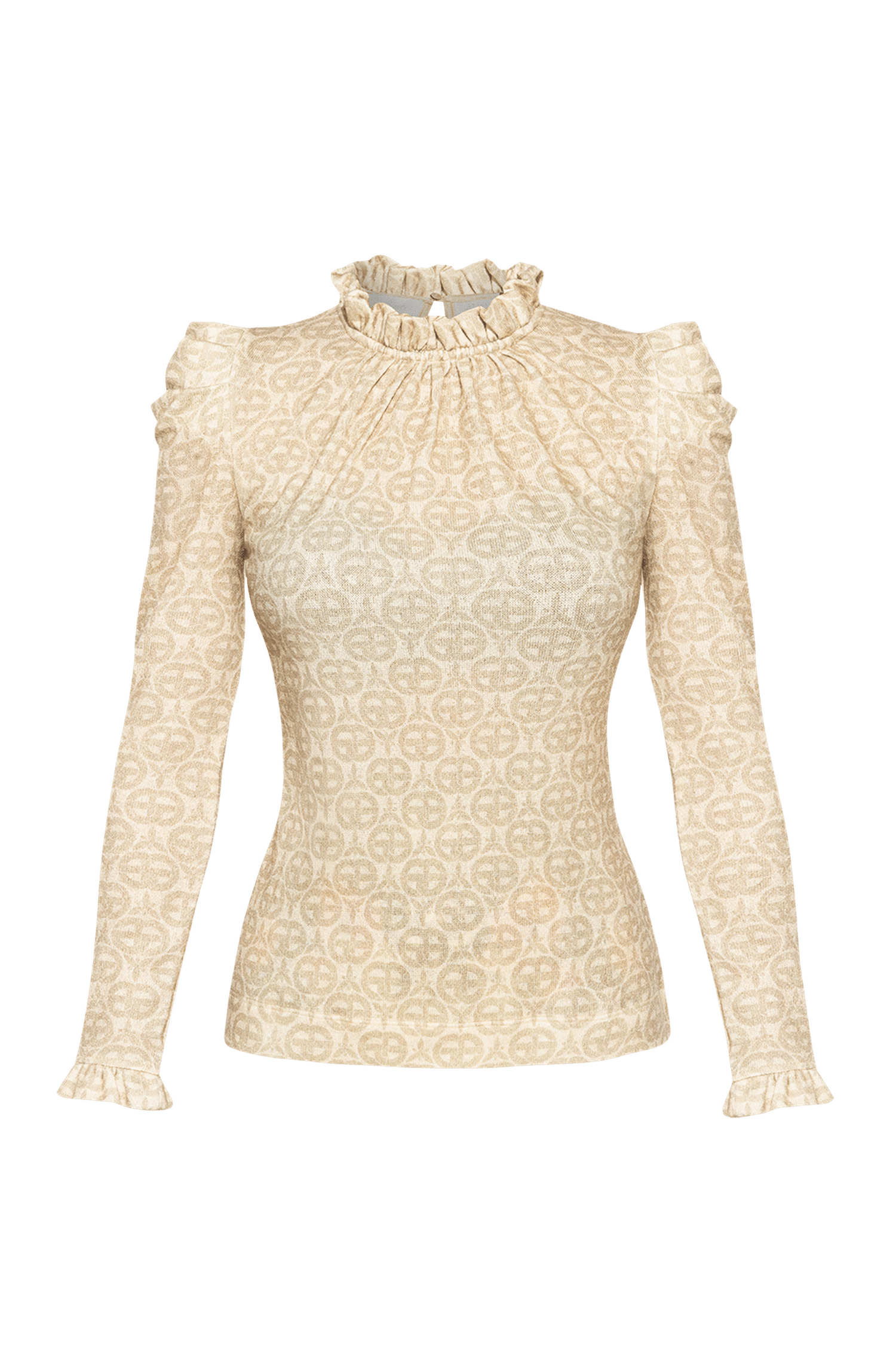 БЛУЗА ОТ ФИНО ПЛЕТИВО - IVORY LOGO
