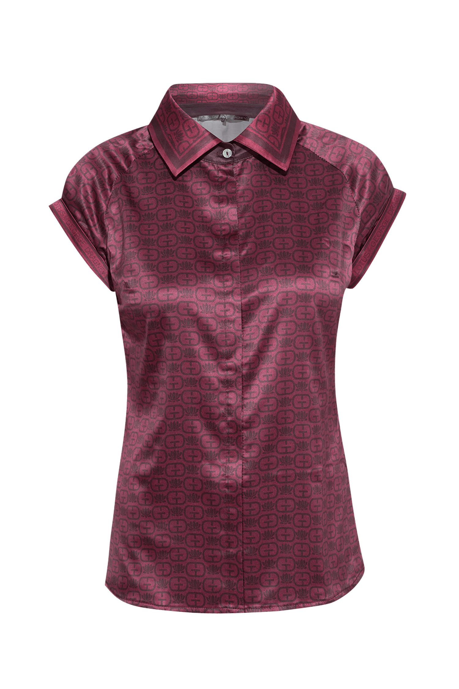 РИЗА С РЕГЛАН РЪКАВ - BURGUNDY LOGO